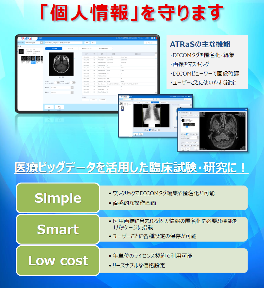 医療ビッグデータを活用した臨床試験・研究に!