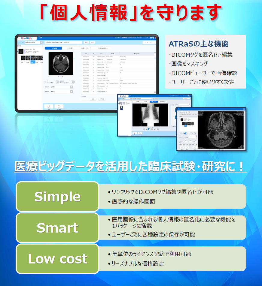 医療ビッグデータを活用した臨床試験・研究に！